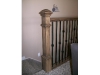 Glazed banister post
